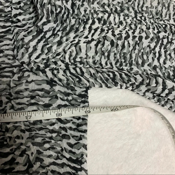 41 Hawthorne black/gray semi sheer blouse M - Picture 8 of 10